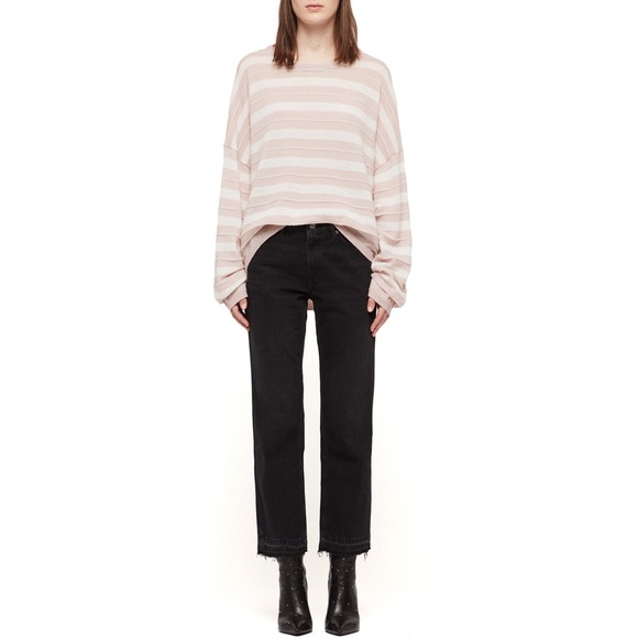 ALL SAINTS Cassia Stripe Boat Neck Sweater - Picture 2 of 7